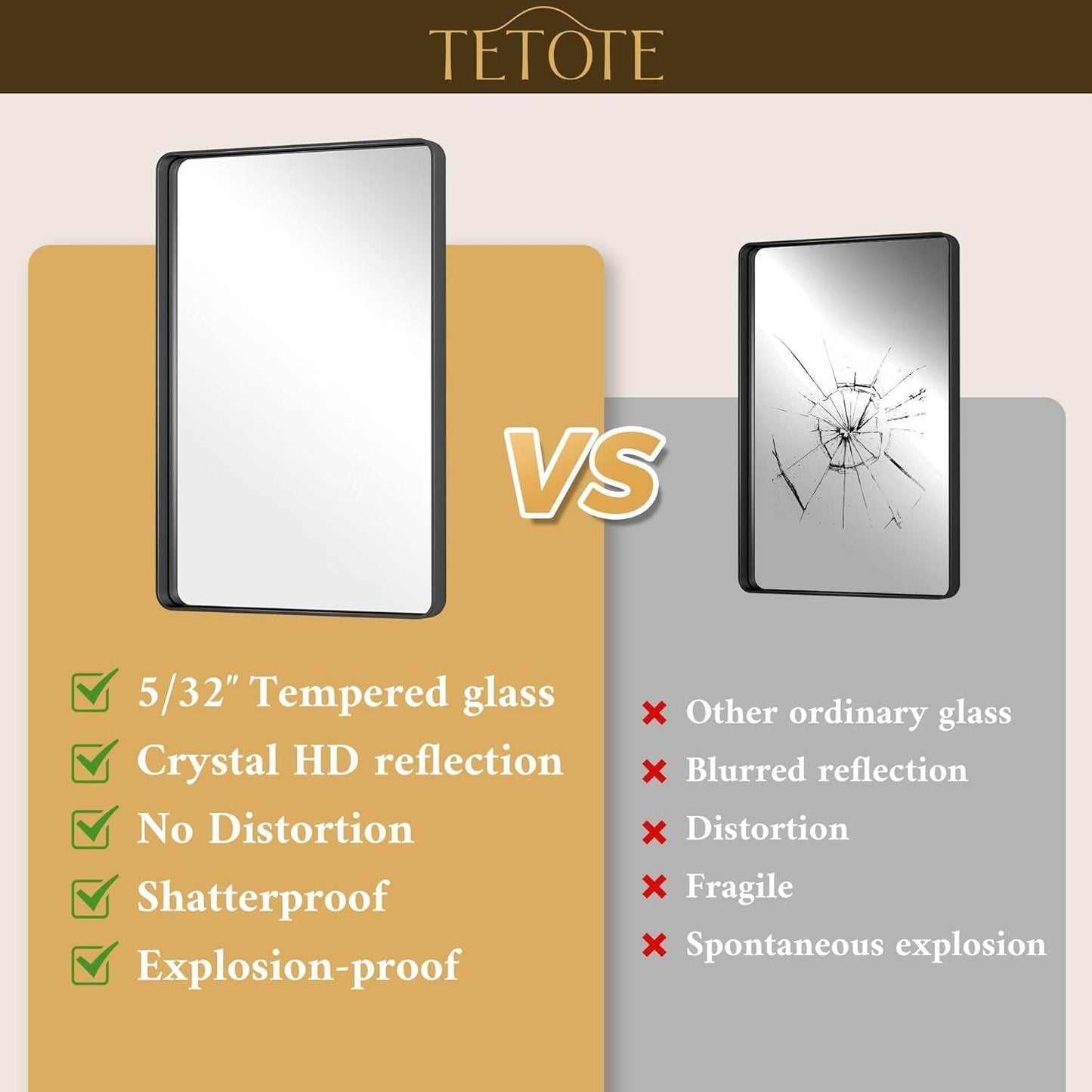 Black Bathroom Mirror 24 X 32 Matte Metal Framed - Loft&Timber