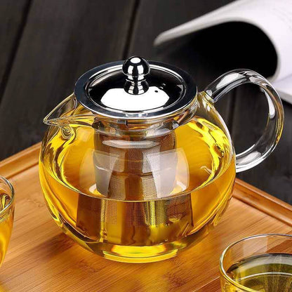 Teapot Heat Resistant Thickened Flower Glass Teapot - Loft&Timber