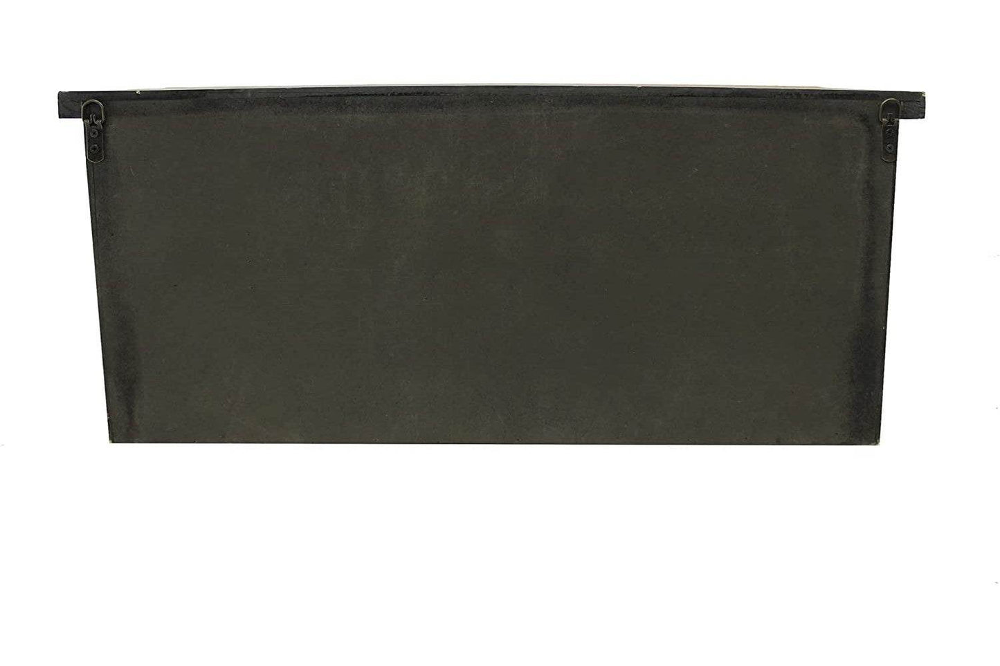 Brown Rustic Wooden Wall Shelf With 3 Drawers And Hooks - Loft&Timber