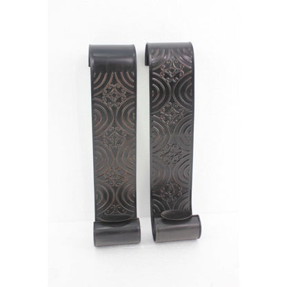 5" X 5" X 23.25" Brown, Vintage, Metal - Wall Candle Holder Sconce Set - Loft&Timber