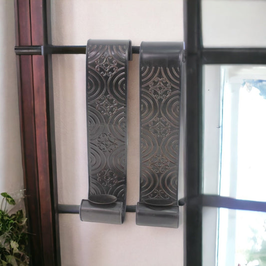 5" X 5" X 23.25" Brown, Vintage, Metal - Wall Candle Holder Sconce Set - Loft&Timber