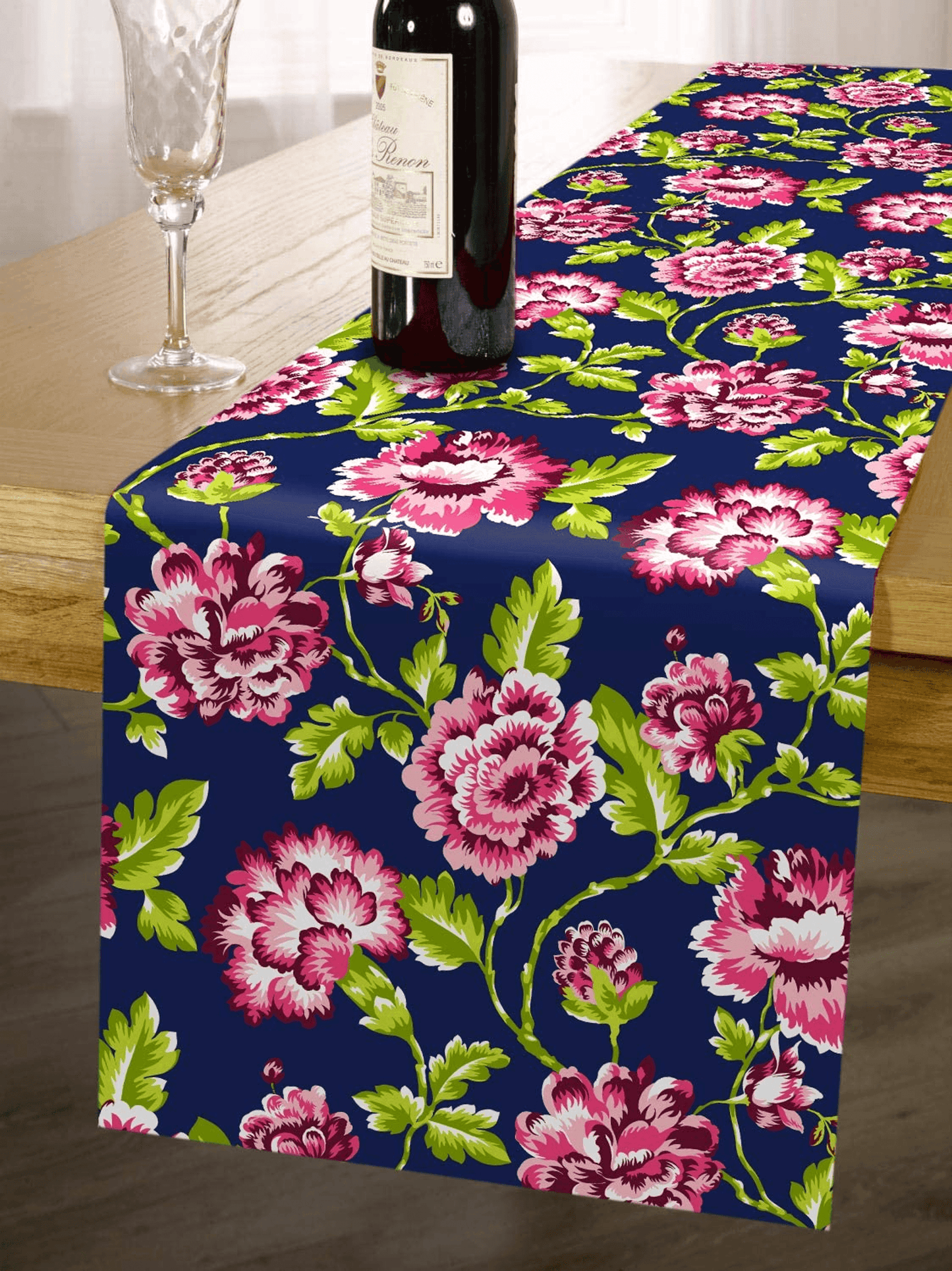 Elegant Handmade Printed Table Runner 13X71 Inches - Loft&Timber