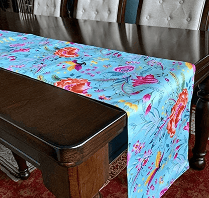 Elegant Handmade Printed Table Runner 13X71 Inches - Loft&Timber