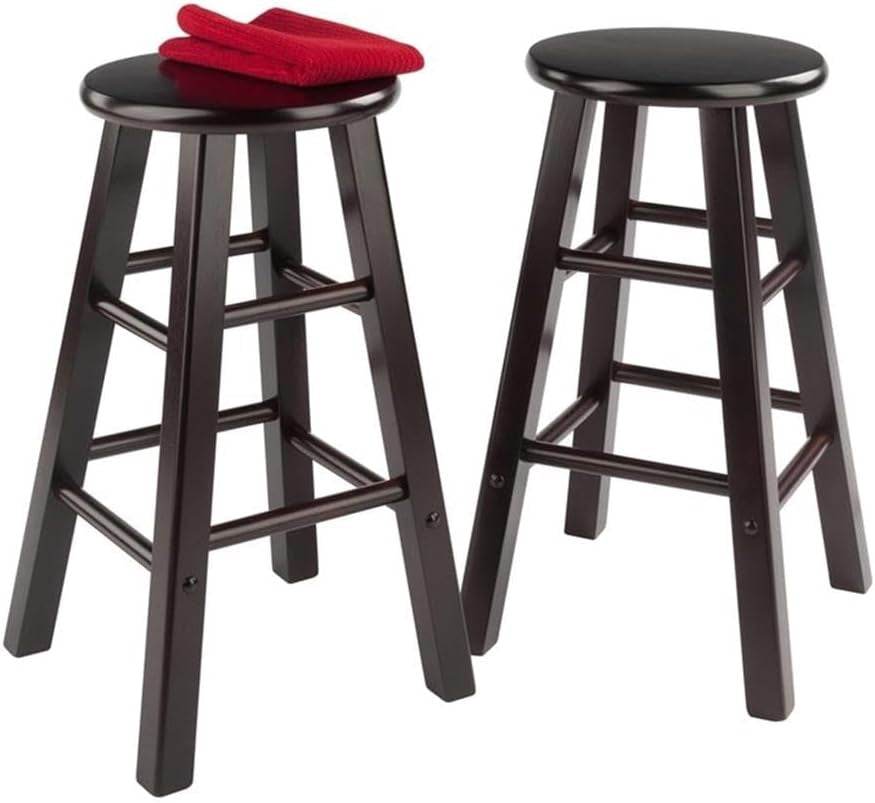 Element 2-Piece 24In Counter Stool Set, Espresso - Loft&Timber