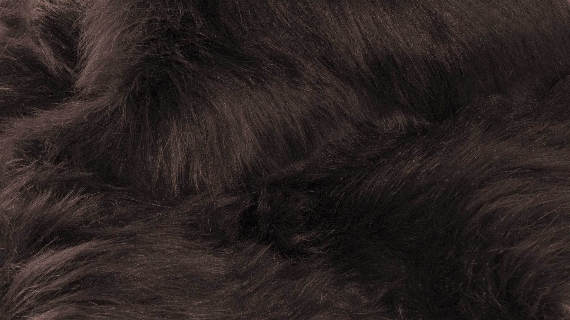 2' X 3' Chocolate Faux Sheepskin Shag Area Rug - Loft&Timber