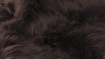 2' X 3' Chocolate Faux Sheepskin Shag Area Rug - Loft&Timber