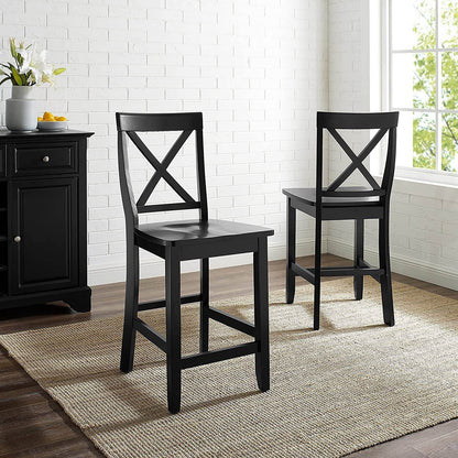 Crosley Furniture X-Back Bar Stool Set - Loft&Timber