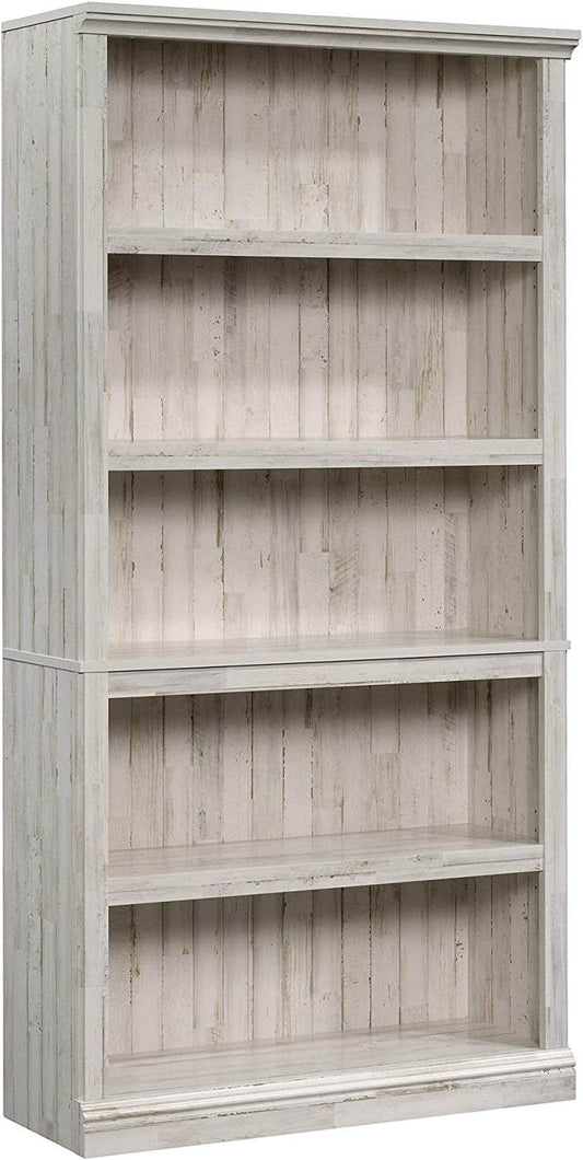 White Plank Bookcase with 5 Shelves - Loft&Timber