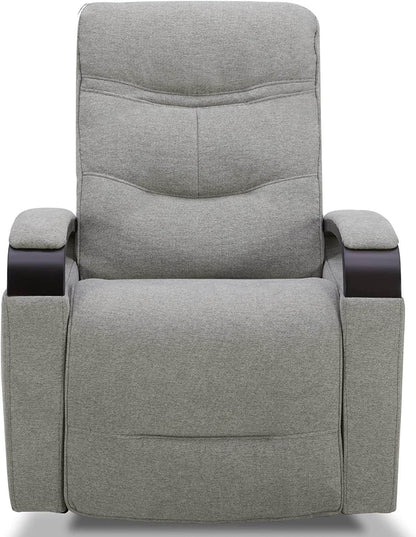 Fabric Power Swivel Glider Rocker Recliner Chair (Light Grey) - Loft&Timber