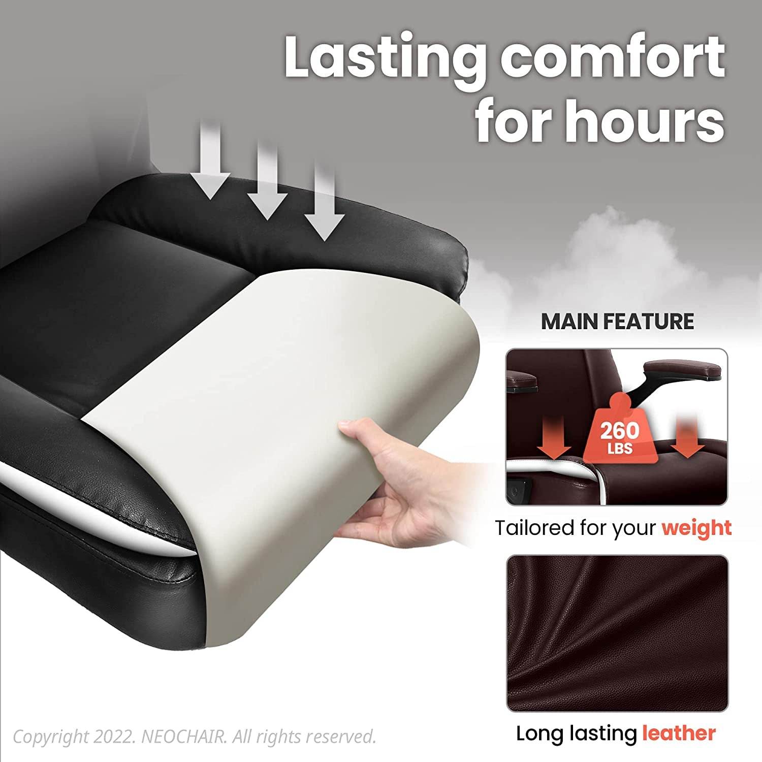 Ergonomic Black Office Chair with Swivel Wheels - Loft&Timber