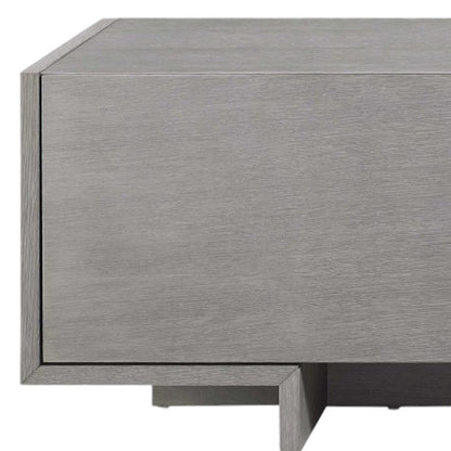 73" Gray Open Shelving TV Stand - Loft&Timber