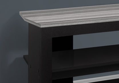 42" Black and Gray Open Shelving TV Stand-8