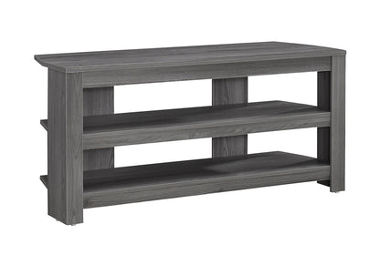 42" Ash Gray Open Shelving TV Stand-4