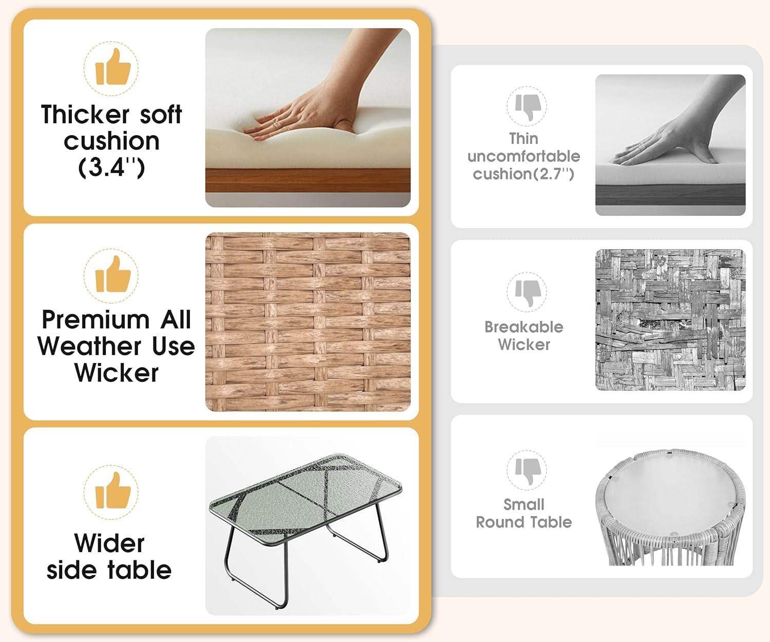 L-Shaped Outdoor Loveseat Sectional - Loft&Timber