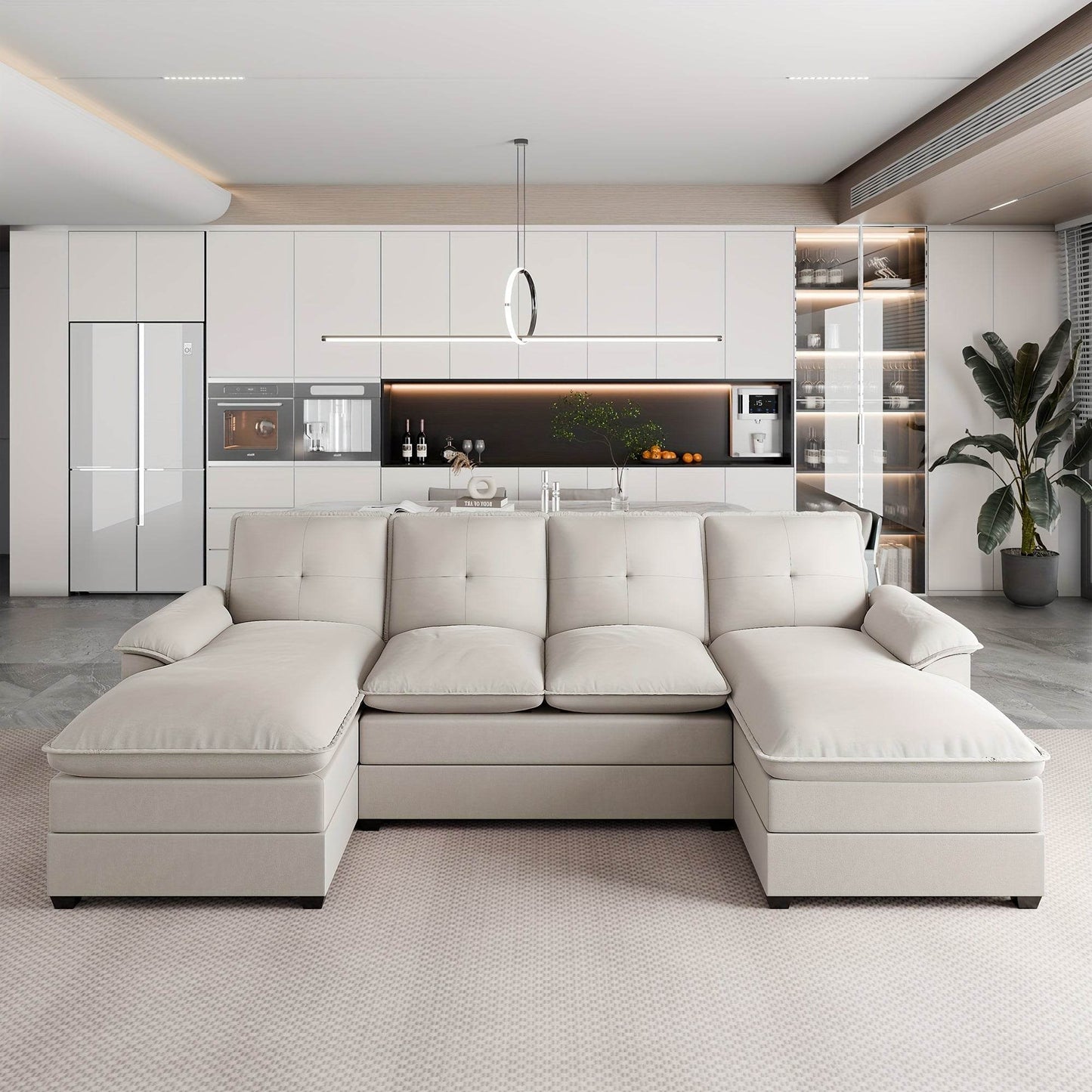 Jamfly 109'' Sectional Sofa - Loft&Timber