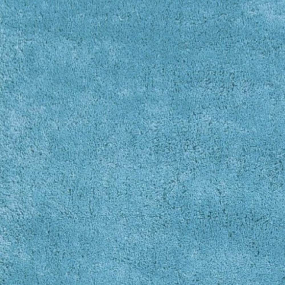 8' Blue Hand Woven Runner Rug - Loft&Timber