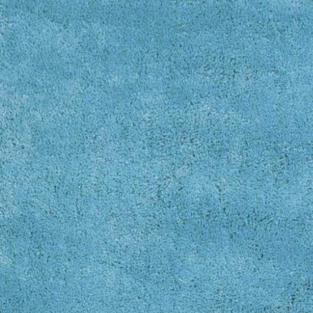 8' Blue Hand Woven Runner Rug - Loft&Timber