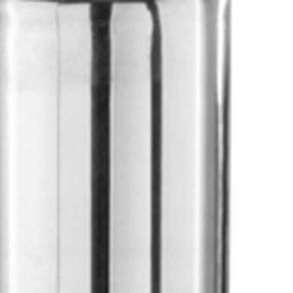 40" Silver Aluminum Cylindrical Floor Vase - Loft&Timber