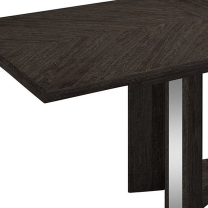 98" Dark Gray Solid Wood Dining Table - Loft&Timber