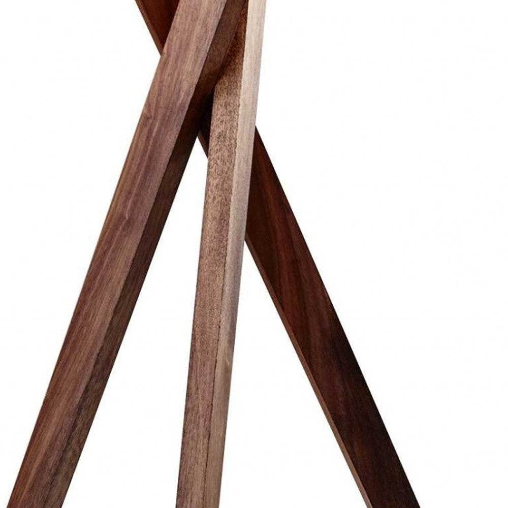 Tripod Leg Walnut Wood Table Lamp - Loft&Timber