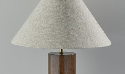 Canopy Walnut Wood Block Table Lamp-4