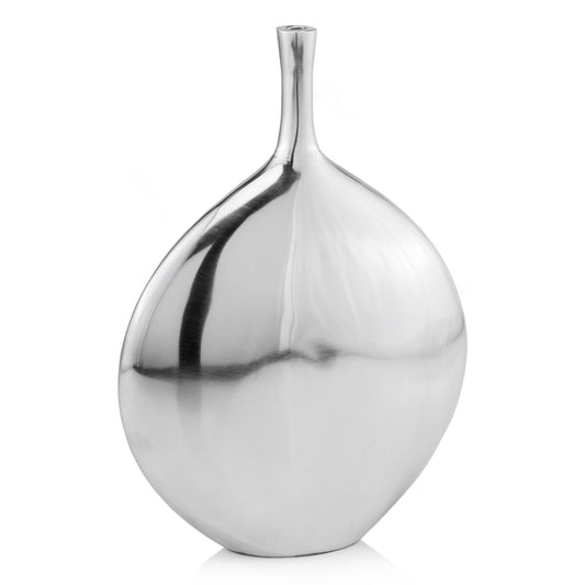 16" Silver Tulip Aluminum Table Vase - Loft&Timber