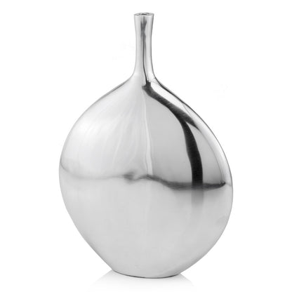 16" Silver Tulip Aluminum Table Vase - Loft&Timber