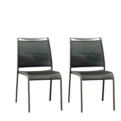Set of Two Gray Dining Side Chairs - Loft&Timber