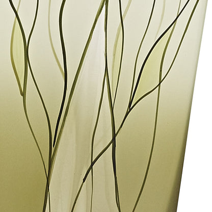 8" Green Cylinder Crystal Glass Table Vase - Loft&Timber