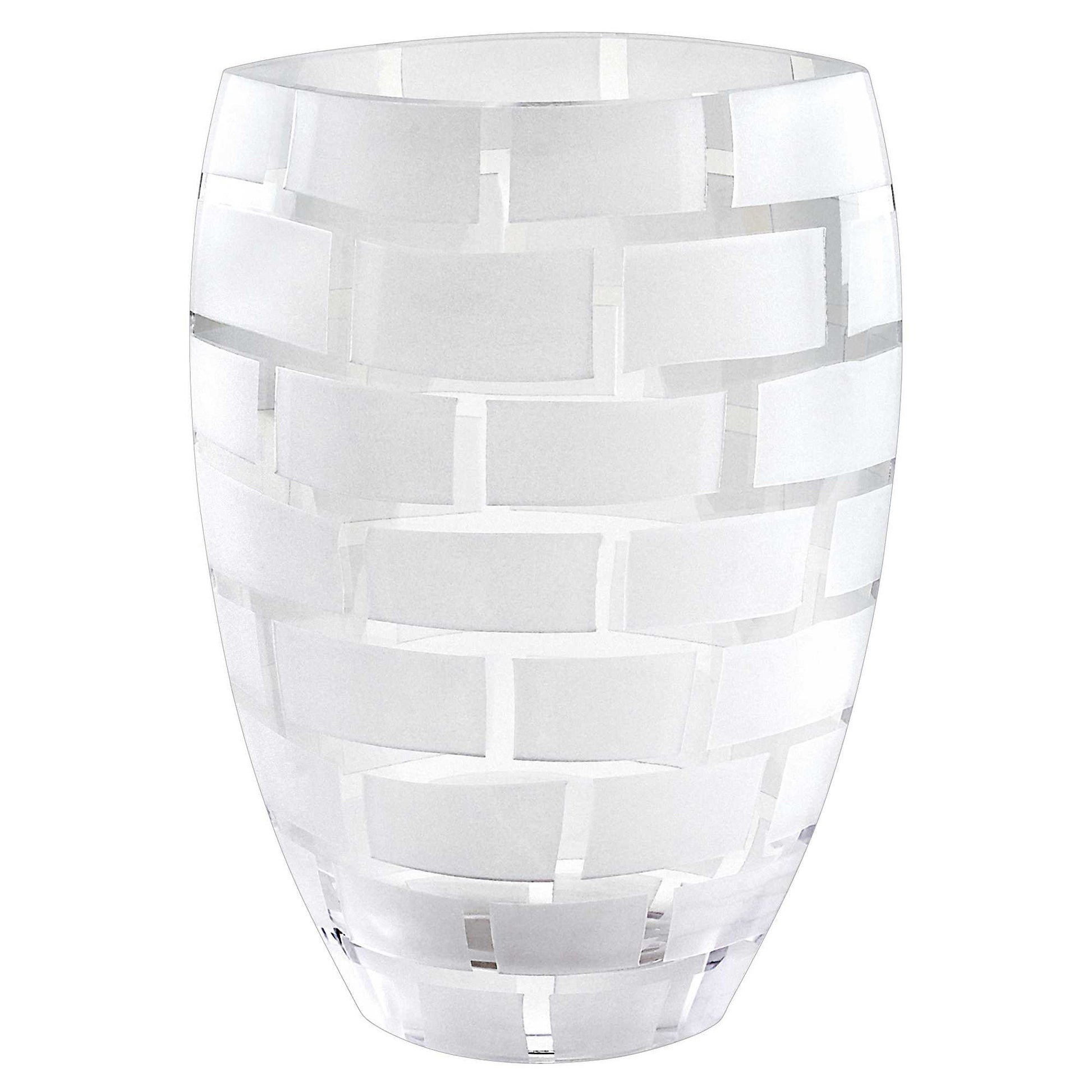 12" Clear Cylinder Lead Free Crystal Table Vase - Loft&Timber