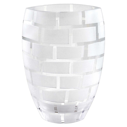 12" Clear Cylinder Lead Free Crystal Table Vase - Loft&Timber