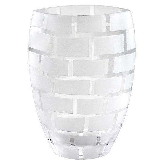 12" Clear Cylinder Lead Free Crystal Table Vase - Loft&Timber