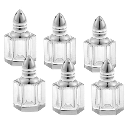 Individual Silver Crystal Salt And Peppers Gift Boxed 6 Pc Set - Loft&Timber