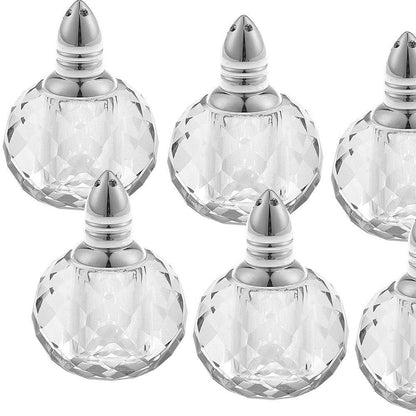 Individual Silver Crystal Zendra Design Salt And Peppers Gift Boxed 6 Pc Set - Loft&Timber