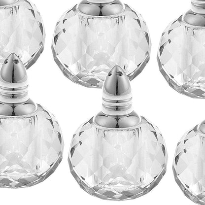Individual Silver Crystal Zendra Design Salt And Peppers Gift Boxed 6 Pc Set - Loft&Timber