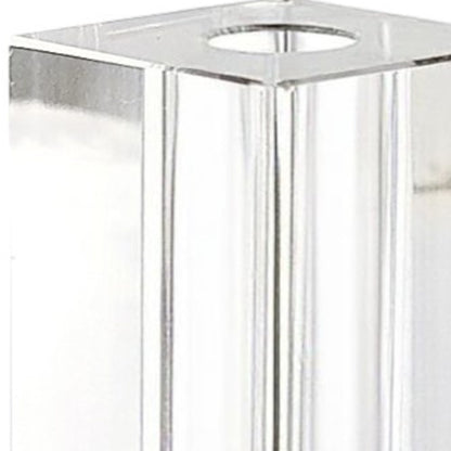 9" Clear Square Lead Free Crystal Table Vase - Loft&Timber