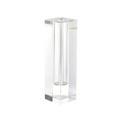 9" Clear Square Lead Free Crystal Table Vase - Loft&Timber