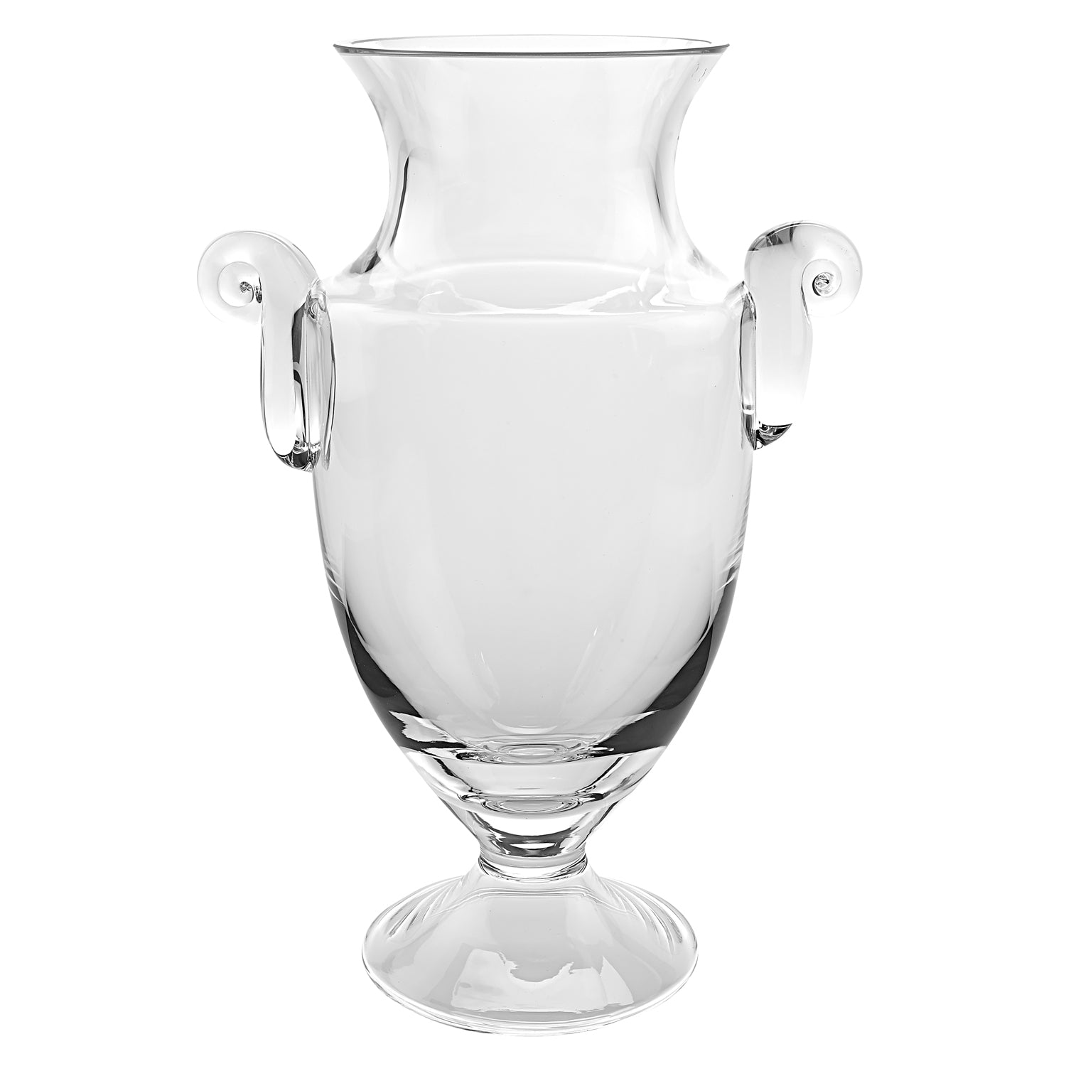 12" Clear Cylinder Lead Free Crystal Table Vase - Loft&Timber
