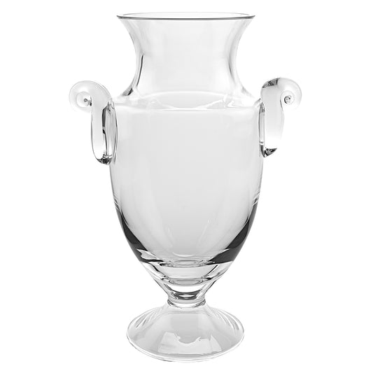 12" Clear Cylinder Lead Free Crystal Table Vase - Loft&Timber