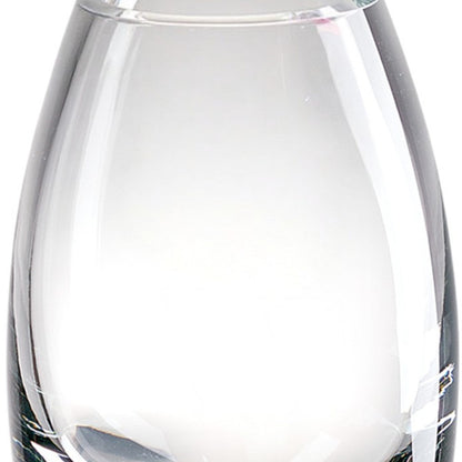 9" Clear Oval Lead Free Crystal Table Vase - Loft&Timber