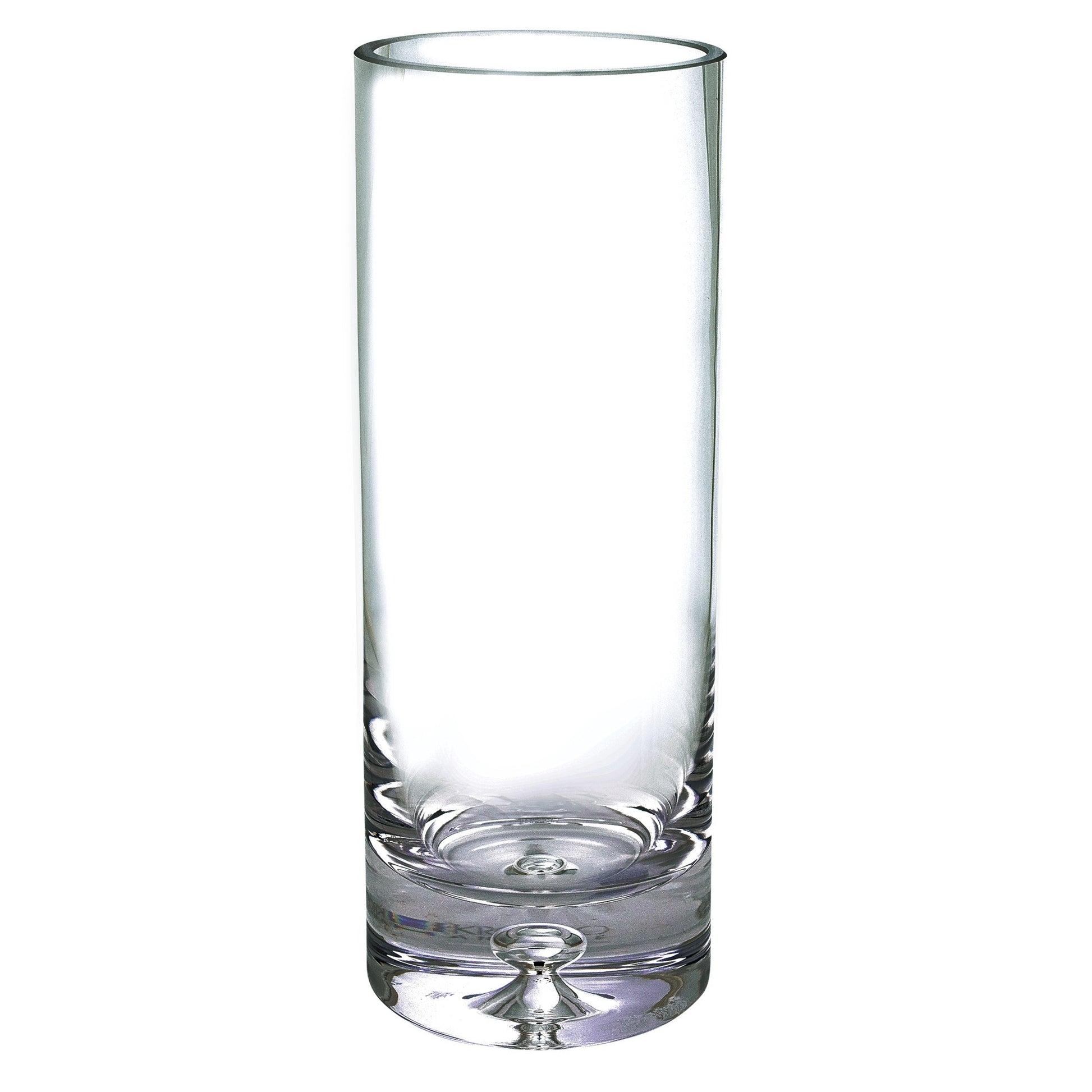 11" Clear Cylinder Crystal Table Vase - Loft&Timber