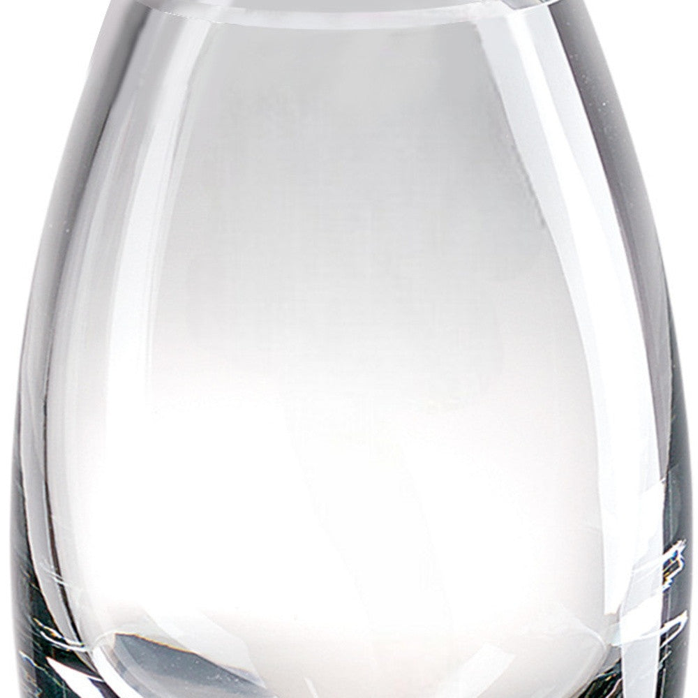 7" Clear Lead Free Crystal Oval Table Vase - Loft&Timber