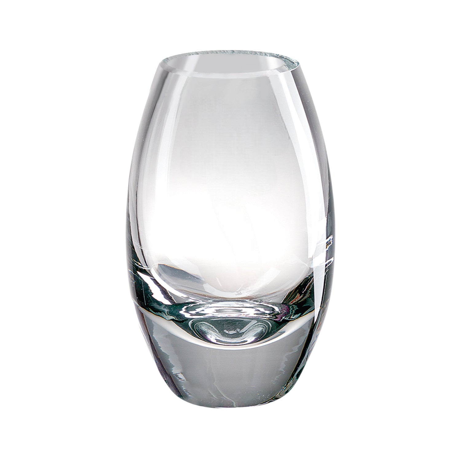 11" Clear Lead Free Crystal Oval Table Vase - Loft&Timber