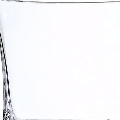 7" Clear Oval Crystal Glass Table Vase - Loft&Timber