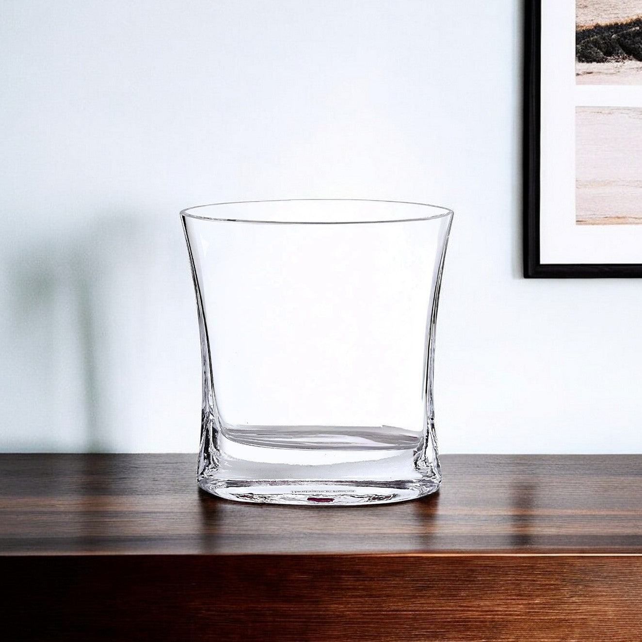 7" Clear Oval Crystal Glass Table Vase - Loft&Timber