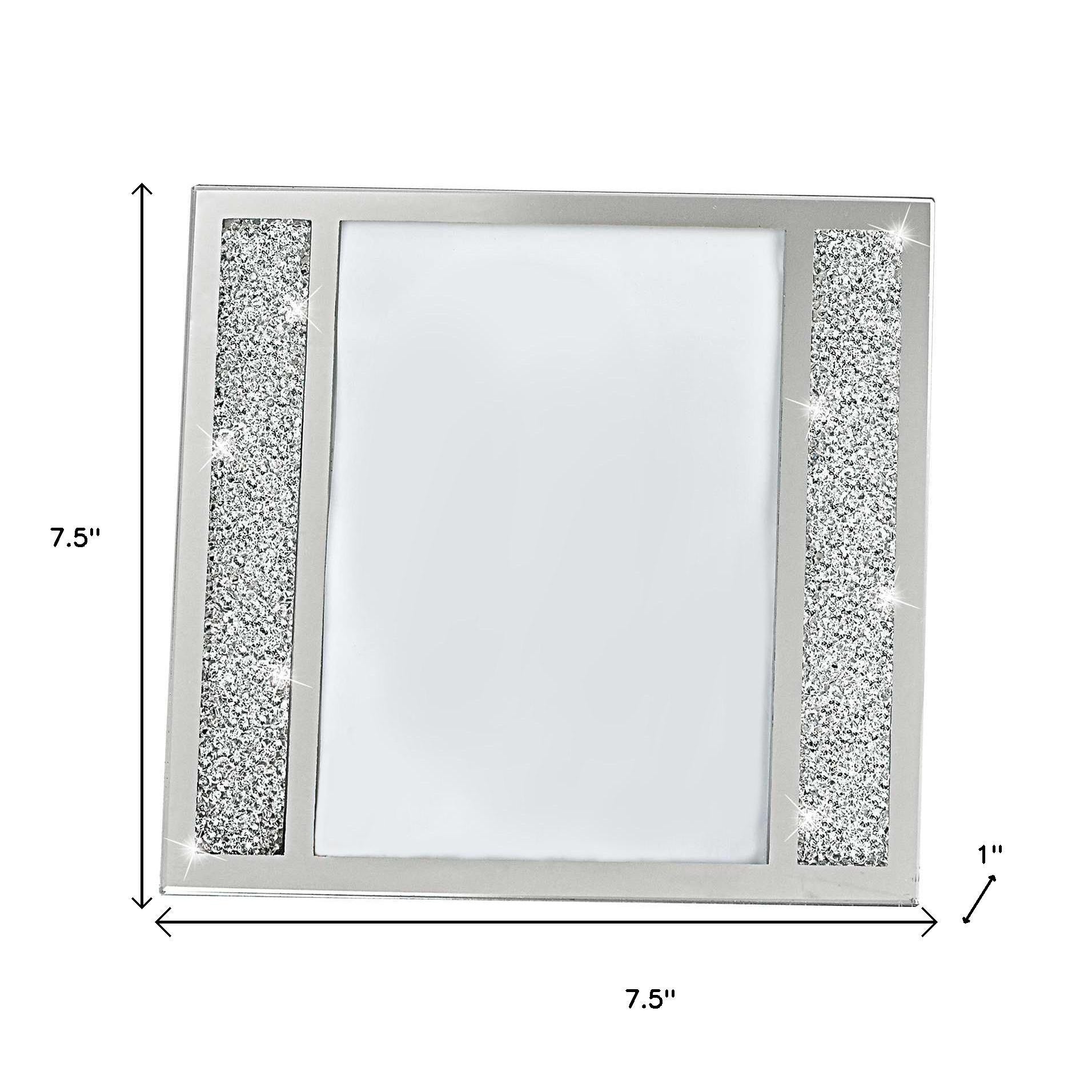 5" x 7" Silver Crystal Tabletop Picture Frame - Loft&Timber