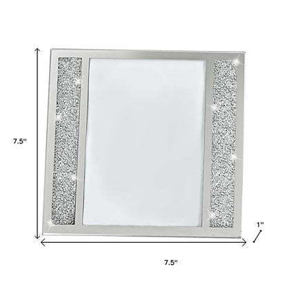5" x 7" Silver Crystal Tabletop Picture Frame - Loft&Timber