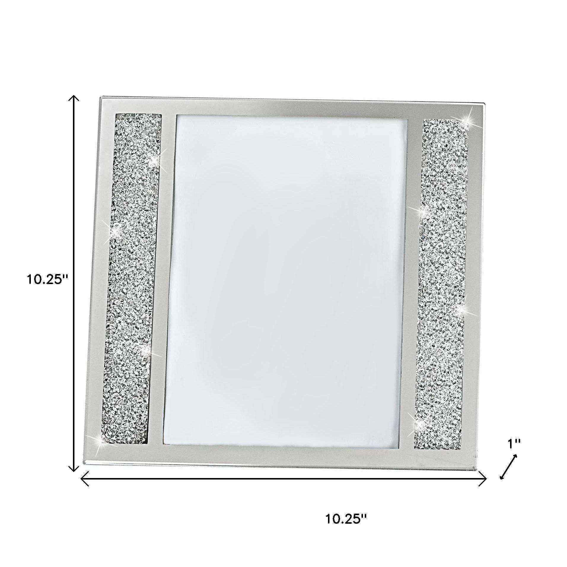 Multiple Sizes Silver Crystal Tabletop Picture Frame - Loft&Timber