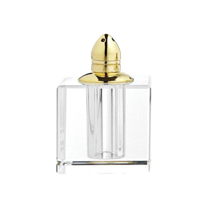 Set of Two Clear And Gold Crystal Pepper Shakers - Loft&Timber