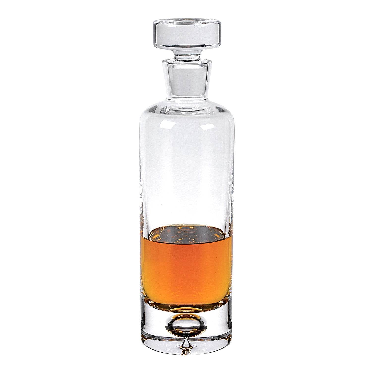 Mouth Blown European Crystal Round Decanter 28 Oz - Loft&Timber